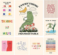 Mental Health Posters Therapy Posters for Office 11"x14" Mental Health Wall Art Inspirational Positive Quotes Poster for Home Classroom School Counselor Counseling Office Decor(frog9)