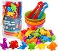 Counting Toys Matching Game for Kids with Sorting Bowls Sensory Toys Color Classification Game Set Early Learning Toddler Preschool Montessori Educational Toys for 3 4 5 Years Old-Dinosaurs