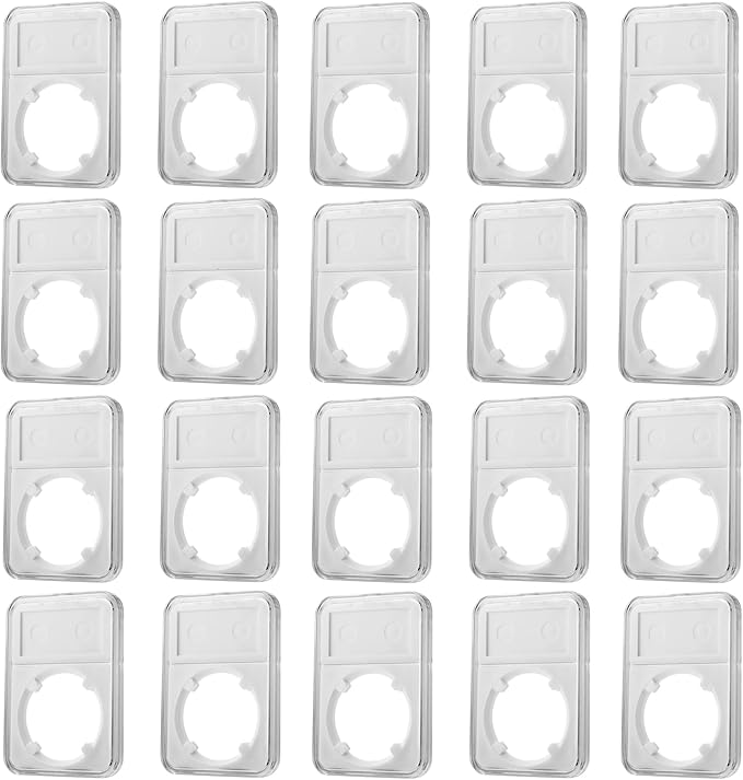 20-Pack Coin Slab Display Holder, Storage Case for Morgan, Peace, IKE Silver 38mm Dollar Coin, Organize Your Coin Collection with Clear Acrylic Cases