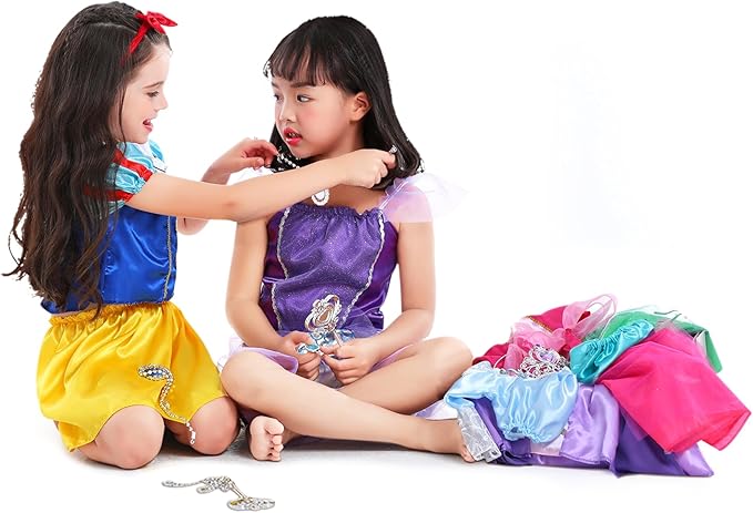 VGOFUN Princess Dresses for Girls - Dress up Clothes Pretend Play for Toddler Girl Christmas Birthday Gift for 3-6 Years