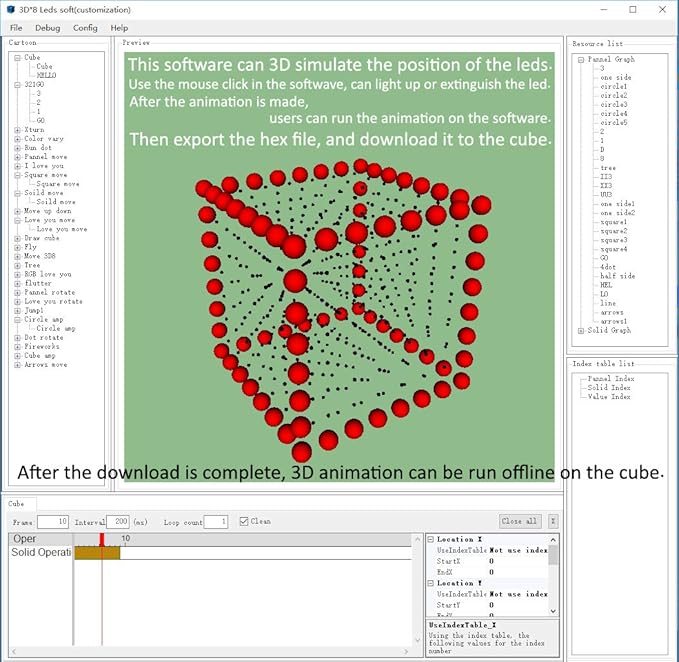 MINI 3D Led Cube DIY Electronics Kit Soldering Project Kit (3D8MINI-MULTI-KIT)