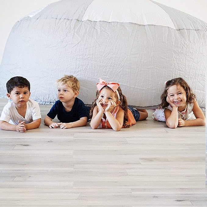 The Original Patented AirFort - Build A Fort in 30 Seconds, Inflatable Fort for Kids, Play Tent for 3-14 Years, A Playhouse Where Imagination Runs Wild, Fan not Included (Mod About Gray)