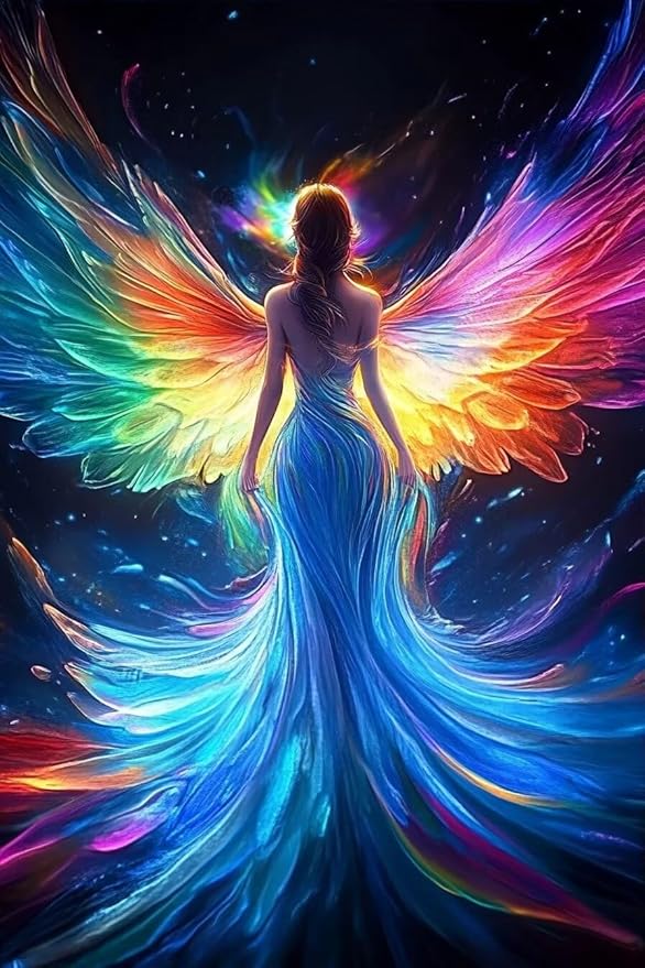 500-Piece Adult Puzzle - Challenging & Relaxing - Perfect for Home Decor, Room Decoration, or Gift for Puzzle Lovers (Beautiful Colorful Angels Puzzles)