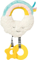 Manhattan Toy Cherry Blossom Days Cloud Baby Circle Rattle with Crinkle Paper and Teethers