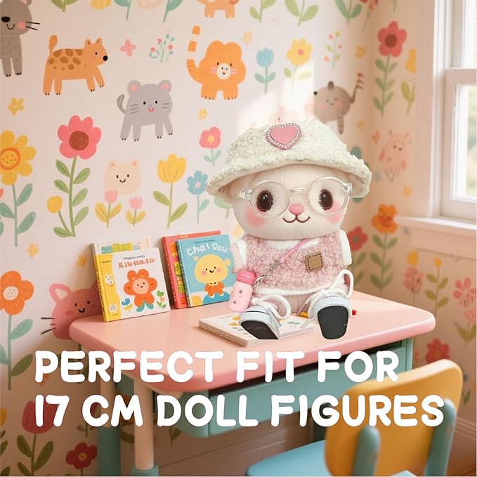 17cm Doll Clothes Set & Outfit Set for 17cm Dolls - Premium Fashion Dresses with Accessories, Luxury Chic Doll Clothing & Style Bundle,Just Clothes (Style A1)