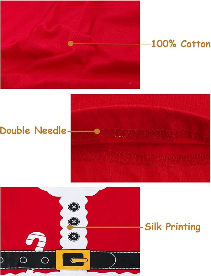 A&J DESIGN Pure Cotton Printed Pjs for 2-14 Years Kids, 2-Piece Long-Sleeved Pajamas Set