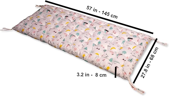 Climbing Arch Cushion Only | Cushion for Toddler Climbing Arch | Montessori Rocker | Toddler Floor Pillow for Kids (Flamingo)