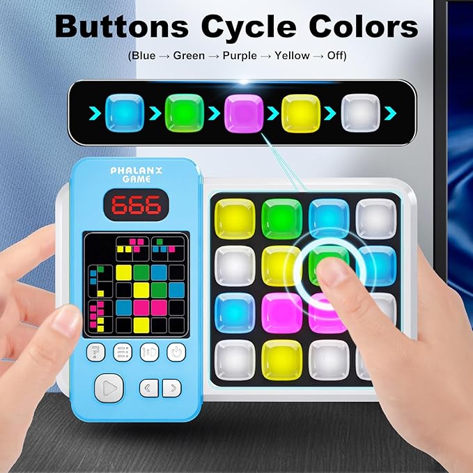 Logic Puzzle & Memory Game for Kids 3+, Tutorial Mode & LED Display – Interactive Brain Development Game for Family Fun & Gifts