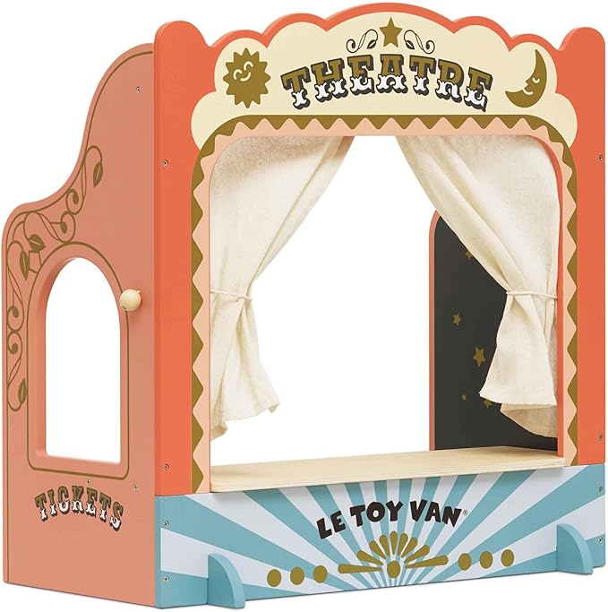 Le Toy Van – Wooden Tabletop Puppet Theatre | Imaginative Play Theatre - Suitable for Ages 3+ Years