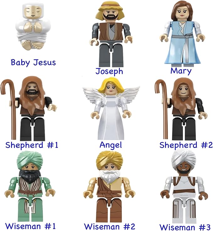 Ultimate Play Set - Large Indoor Nativity Scene, 15 Characters, Trees - Buildable Christian Sets for Kids, Perfect Stocking Stuffer, Gift for Christmas
