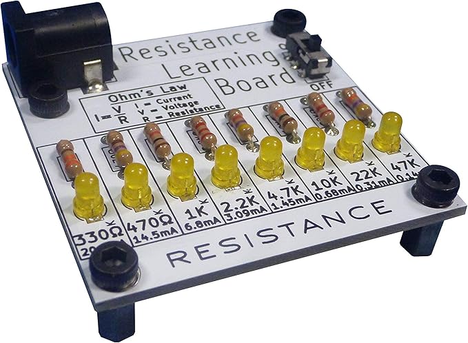 Learn to Solder | Electronics Learning Board: Resistance | STEM Kit | Practice Soldering & Learn Electronics