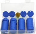 35MM with Holes, 120 Pieces per Box of Plastic Poker Chips - Perfect for Bar Activities, Teaching Games, and Customizable Accessories with Text.