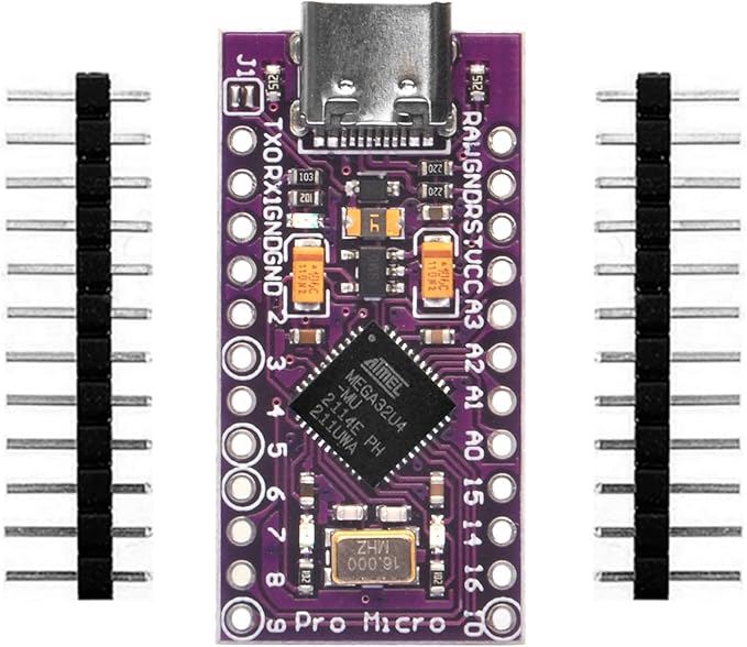 1x Pro Micro Board 5V/16MHz Module Board Type C Port for Arduino Leonardo