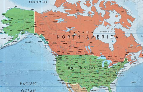 24x36 World Classic Premier Wall Map Poster (Laminated)