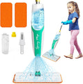 EP EXERCISE N PLAY Kids Spray Mop That Really Works - Toddler-Size Kids Cleaning Toy Set - Small Mop with Real Squeeze Water Sprayer - Mini Mops for 3 4 5 Years Old