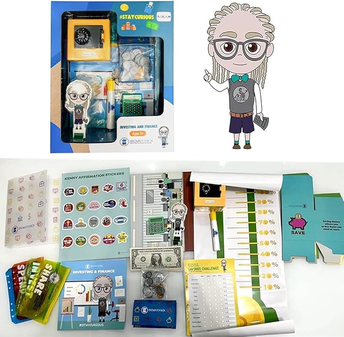 Educational Science STEM Kit for Kids Ages 6–8- Gift for Boys & Girls (Finance Stem kit)