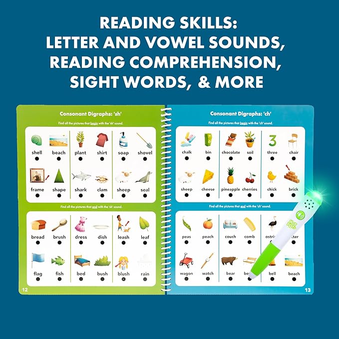 Educational Insights Hot Dots Let's Learn 1st Grade Reading, Reading Activity Workbook, Ages 6-7