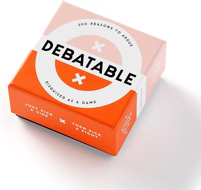 Brass Monkey Debatable Game Set | 200 Two-Sided Game Cards for Things to Argue About | Social Game | Great Gift for Adults