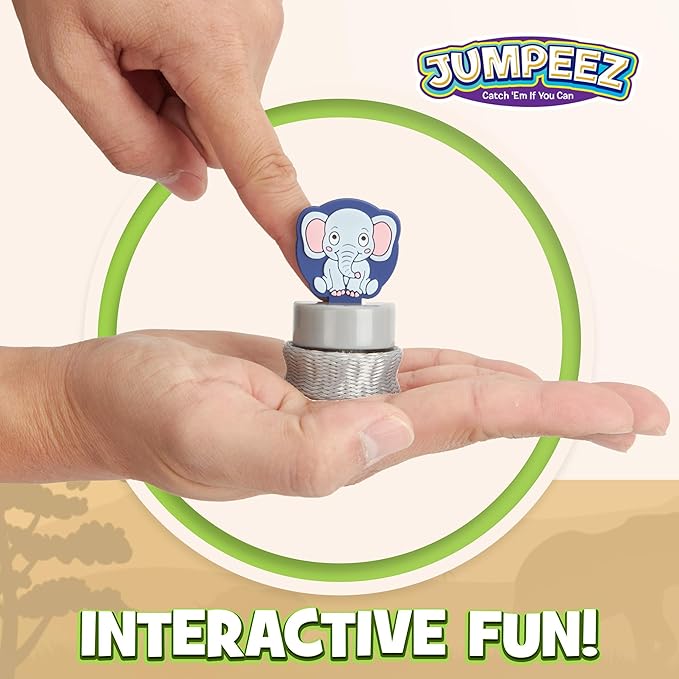 IPIDIPI TOYS Jumpeez Safari Rocket Poppers, 25 Jungle Animal Bounce Toys for Kids – Halloween Toys for Trick or Treat, Halloween Goodie Bag Stuffers - School Prizes, Classroom Rewards for Boys & Girls