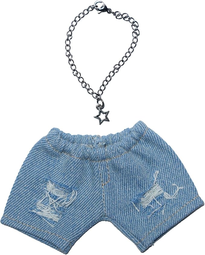 17cm Doll Clothes Jeans/Dress Accessories Premium Fashion Outfit Set for 17cm Dolls (NO Doll)(Colorful Shirt+Jeans/Dress)