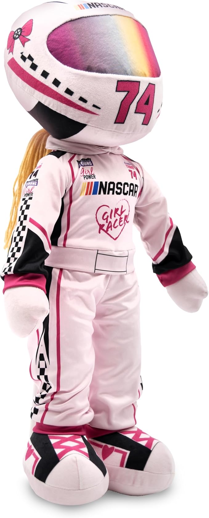 Playtime by Eimmie NASCAR-Themed Soft Baby Doll, 14-Inch Plush Racing Rag Doll for Kids, Sophie Speedster Plush Figure, Fabric Stuffed Toy for All Ages