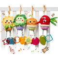 TUMAMA Baby Toys 0 3 6 12 Months, Soft Hanging Stroller Toys Potted Plant Crib Car Seat Toys, Infant Newborn Crinkle Infant Rattles with Teether Squeaky Sensory Developmental Toy