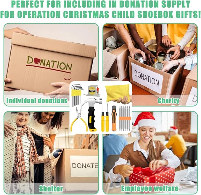 Mini Operation Tool Kit Bulk – Small Emergency Compact Tool Set for Beginners, DIY Projects, Home Maintenance, Office & Apartment Use – Perfect Men Christmas Gifts Tool Birthday Party Favors