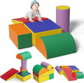 TOLEAD 5 Pcs Foam Climbing Blocks for Toddlers, Soft Play Set Climb and Crawl Foam Activity Playset Gym Equipment for Playroom, Daycare, Kindergarten,Multicolored