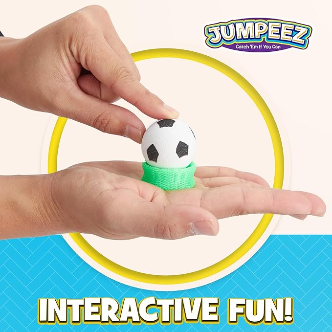 IPIDIPI TOYS Jumpeez Sport Ball Rocket Poppers – 24-Pack Jumping Spring Launcher Toys – Halloween Toys for Trick or Treat, Halloween Goodie Bag Stuffers, Birthday Party Favors for Boys & Girls