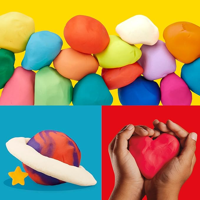 Play Doh Bulk Handout 42-Pack of 1-Ounce Modeling Compound Cans, Back to School Gifts, Prizes, & Party Favors, Kids Arts & Crafts, Preschool Toys, Ages 2+ (Amazon Exclusive)