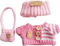 15cm & 17cm Doll Clothes Outfits Set - Premium Dress Up Bundle with Exquisite Accessories | Soft Fabric Fashion Doll Costume for 15-17cm Dolls (Pink)