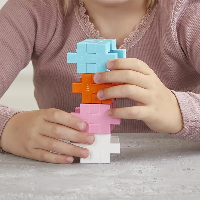 PLUS PLUS - Big Activity Set - Construction Building STEM Toy, Interlocking Large Puzzle Blocks for Toddlers and Preschool - Farm, 40 Pieces