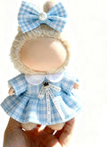 Clothes for LABUBU 17cm Doll (NO Doll), Outfit for LABUBU, Dress and Hairpin Set for LABUBU Dress Up, Fashion and Premium Dolls Accessories for LABUBU (Style R)