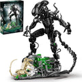 Xenomorph Building Set, MOC Alien Action Figure Kit Compatible with Lego, Horror Sci - Fi Collectible Model Figure & Detailed Base for Adults Kids Birthday for Movie Fans Aged 8+ 958PCS