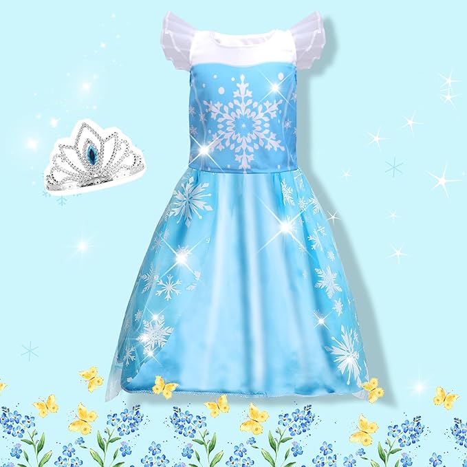 Princess Dress Up for Girls 4-6, Dress Up Clothes for Little Girls 3t-4t