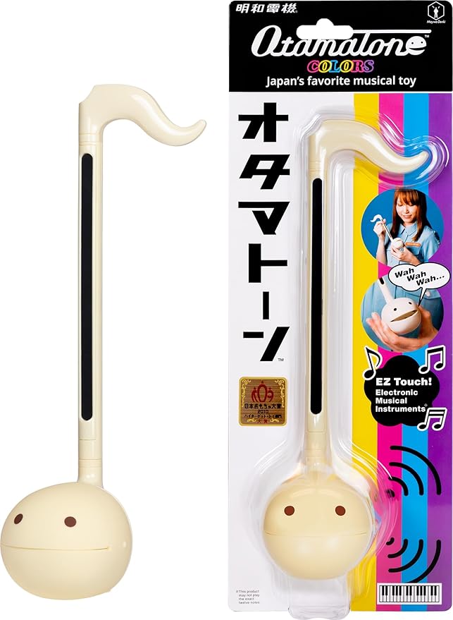 Otamatone Japanese Electronic Musical Instrument Portable Music Synthesizer from Japan by Maywa Denki Studio Award Winning, Educational Fun Gift for Children, Teens & Adults - Butter