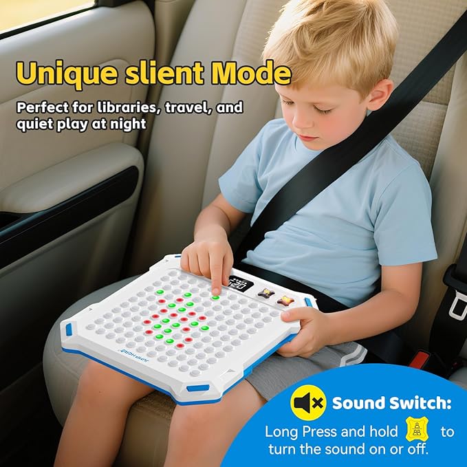 Kids Smart Chess Board Games ,Built-in 14 Strategy Handheld Puzzle Game,Portable Travel Games for Kids Ages 6-12 and up, Toys Gift Idea for Kids and Adults, Birthday Gifts for Boys Girls