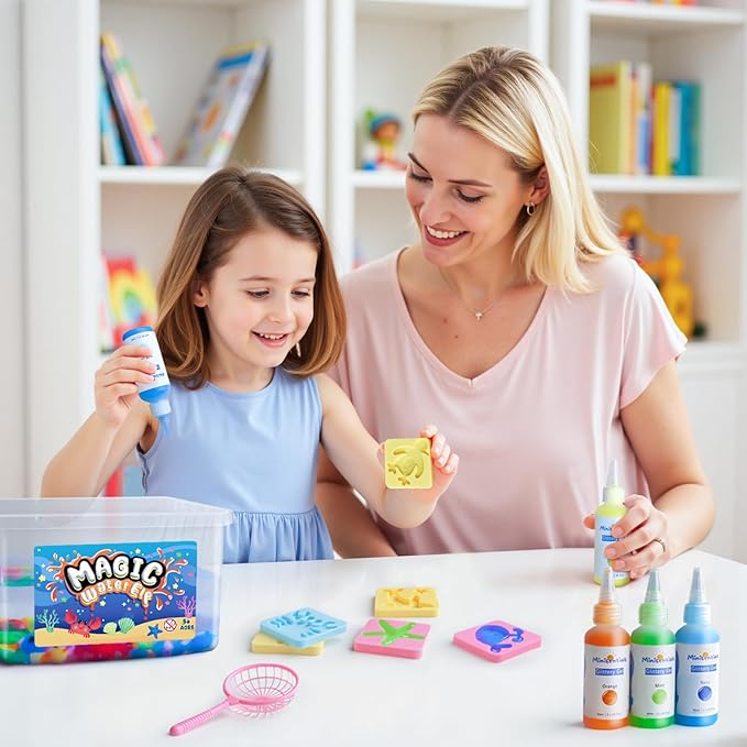 Magic Water Elf Toy Kit - 20 Magic Gels Aqua Water Fairy Pets - DIY Squishy Maker Toys - Creative Art Crafts Kits for Kids Activities - Birthday Gifts for Girls Boys Ages 6 7 8 9 10 Years Old