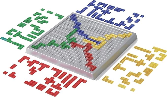 Mattel Games Blokus XL Board Games for Family Night, Brain Games for 2 to 4 Players, Oversized Board and Pieces (Amazon Exclusive)
