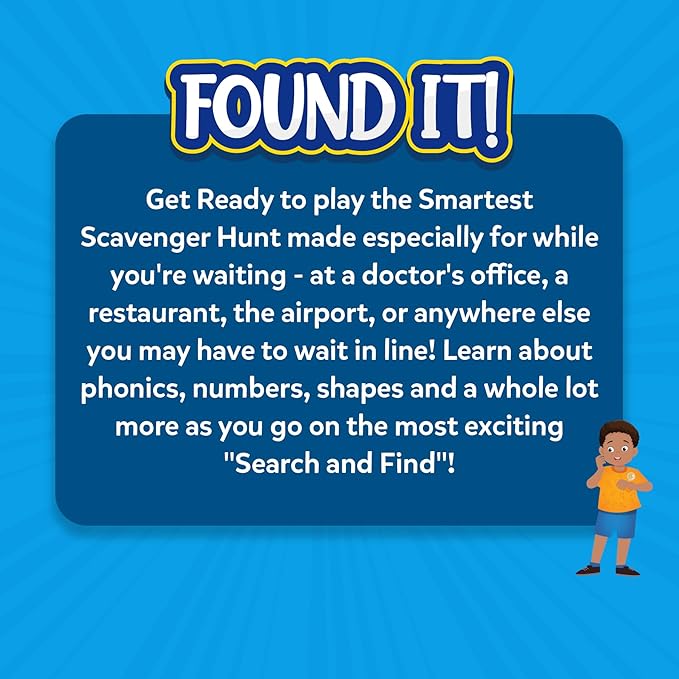 Skillmatics Scavenger Hunt Card Game - Found It for When You're Waiting, Travel & Learning Toy, Fun Family Game, Gifts for Girls, Boys, Kids Ages 4, 5, 6, 7