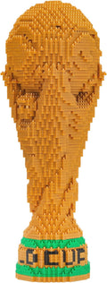 Mini Blocks Building Sets Adult - World Cup Trophy Model, 4000+ Pcs Micro Building Blocks Sets, Best Architectural Gift for 14+ Teens and Soccer Enthusiasts, Building Block Enthusiast
