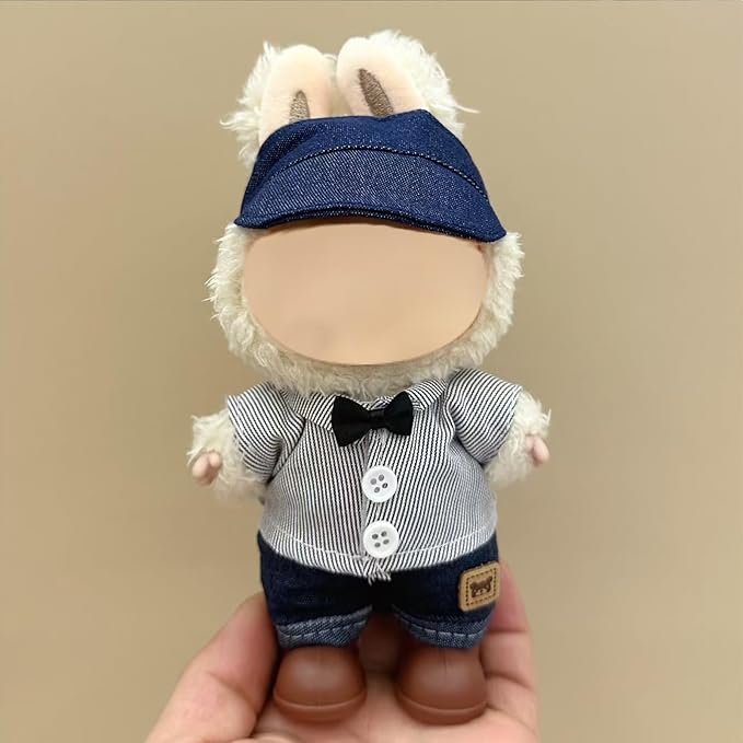 Clothes for 17cm Doll (No Doll)- 3 Sets Premium Handmade Clothes for LBB Dolls, Adjustable Kawaii Outfits for 17cm Collectibles | Stylish Fashion for Play Display Holidays