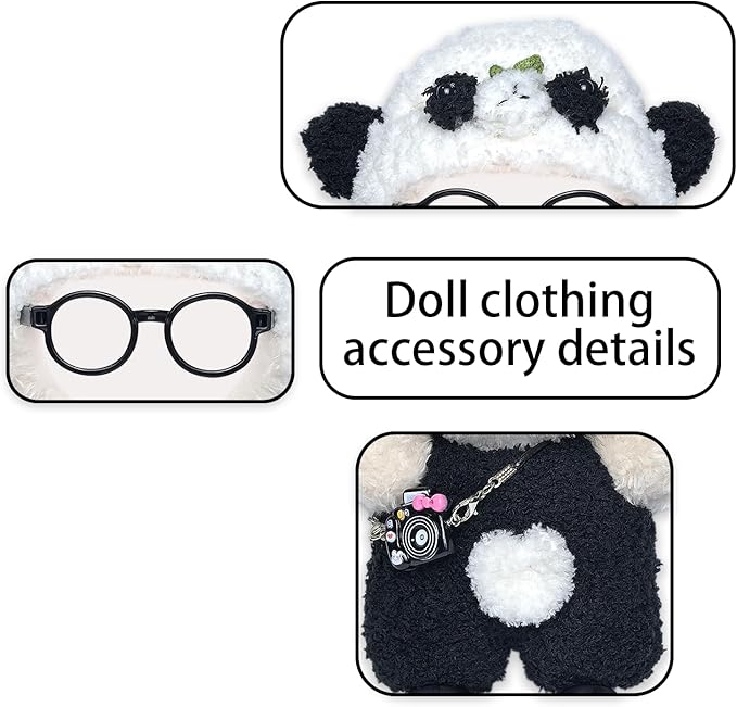17cm Doll Clothes Set Fashion Doll Clohtes with Accessories of Doll Clothing Suitable for Various Outfits of Dolls (Style H)