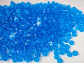 560 Piece Transparent Colors Building Plate Bulk, Round 1x1, Compatible with Lego Parts and Pieces: (Color:Transparent Blue)