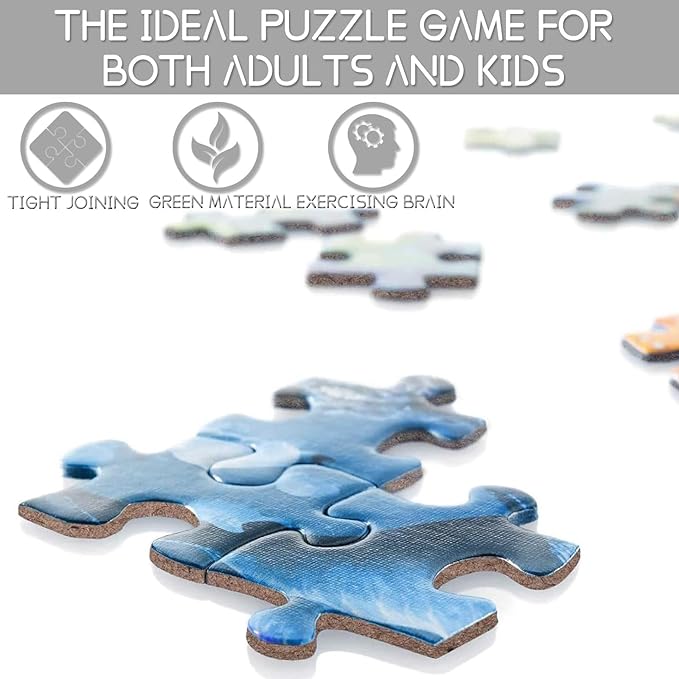 Tucocoo Colorful Macaron Jigsaw Puzzles for Adults 1000 Pieces, Hard Difficult Challenging Puzzles for Adults DIY Crafts Puzzles for Home Decoration Gifts, Family Puzzle Perfect for Game Nights