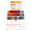 840 Jumper Wires Kit 14 Lengths Assorted Preformed Breadboard Jumper Wire, for Prototyping Solder Circuits, with Free Box