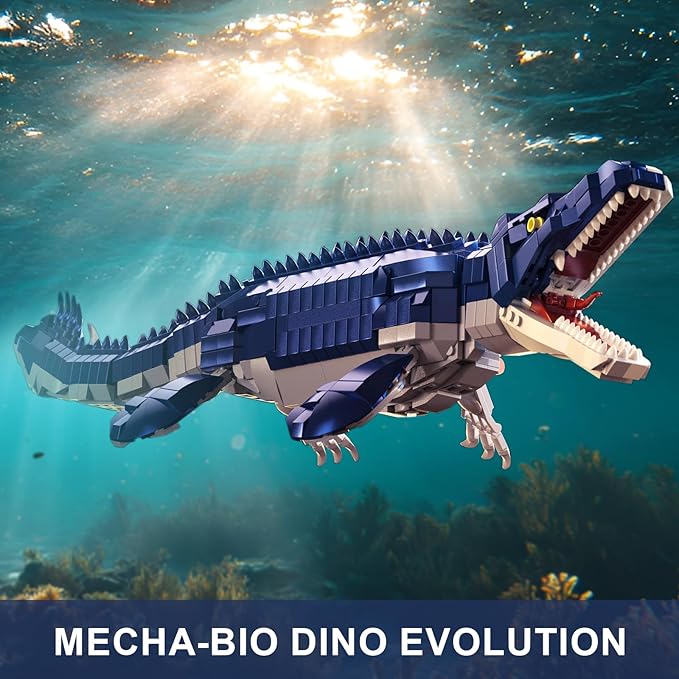 Mechanical Dinosaur Building Set for Adults,Jurassic Ocean Animal Collection Toys,STEM Building Gift for Teen Boys 8-12(1026PCS)