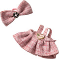 Clothes Set for 17cm Dolls, Skirt Set for 17cm Accessories Suit, Cute Clothes for Dress up Unique Style (Pink B)