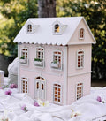 Wooden Dollhouse - 55+ Pieces Furniture and Accessories - Large 3-Story Wooden Doll House with Modern Decor