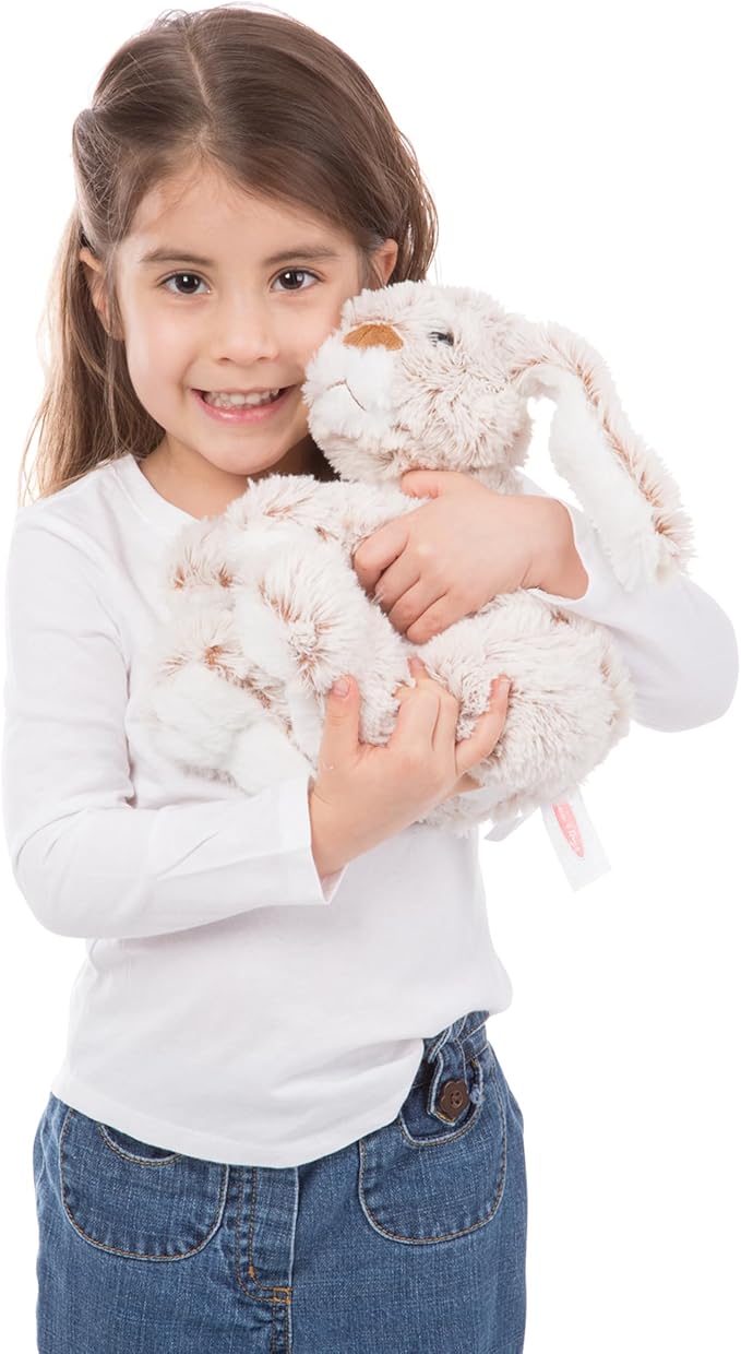 Melissa & Doug Burrow Bunny Stuffed Animal Plushie with Big Feet, Floppy Ears & Fluffy Tail, Adorable Pretend Play Toddler Toys for Girls & Boys 3+